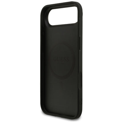 Capa MagSafe para Apple iPhone 17 Air, Guess, Grained Gold Ring, Preta