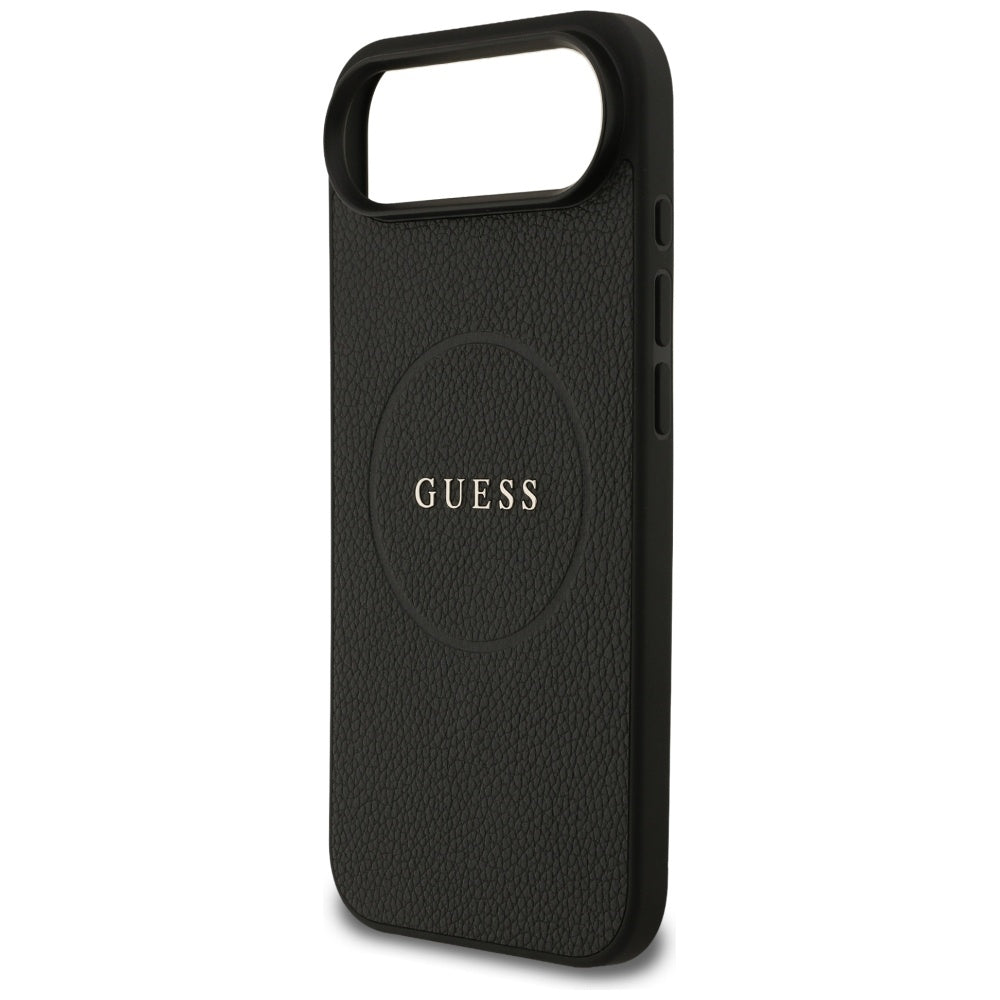 Capa MagSafe para Apple iPhone 17 Air, Guess, Grained Gold Ring, Preta