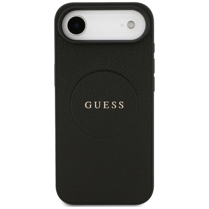 Capa MagSafe para Apple iPhone 17 Air, Guess, Grained Gold Ring, Preta