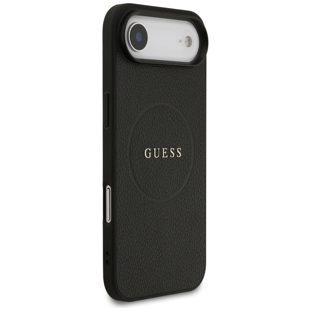 Capa MagSafe para Apple iPhone 17 Air, Guess, Grained Gold Ring, Preta