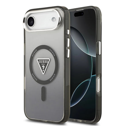 Capa MagSafe para Apple iPhone 17 Air, Guess, IML Gradient Triangle Logo, Preta