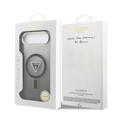 Capa MagSafe para Apple iPhone 17 Air, Guess, IML Gradient Triangle Logo, Preta
