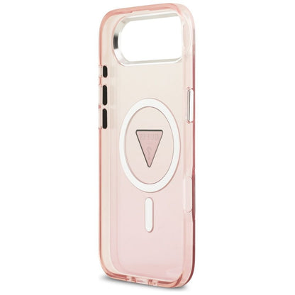 MagSafe Case for Apple iPhone 17 Air, Guess, IML Gradient Triangle Logo, Pink