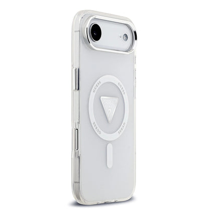 Capa MagSafe para Apple iPhone 17 Air, Guess, IML Gradient Triangle Logo, Transparente