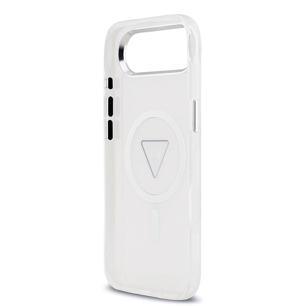 Capa MagSafe para Apple iPhone 17 Air, Guess, IML Gradient Triangle Logo, Transparente