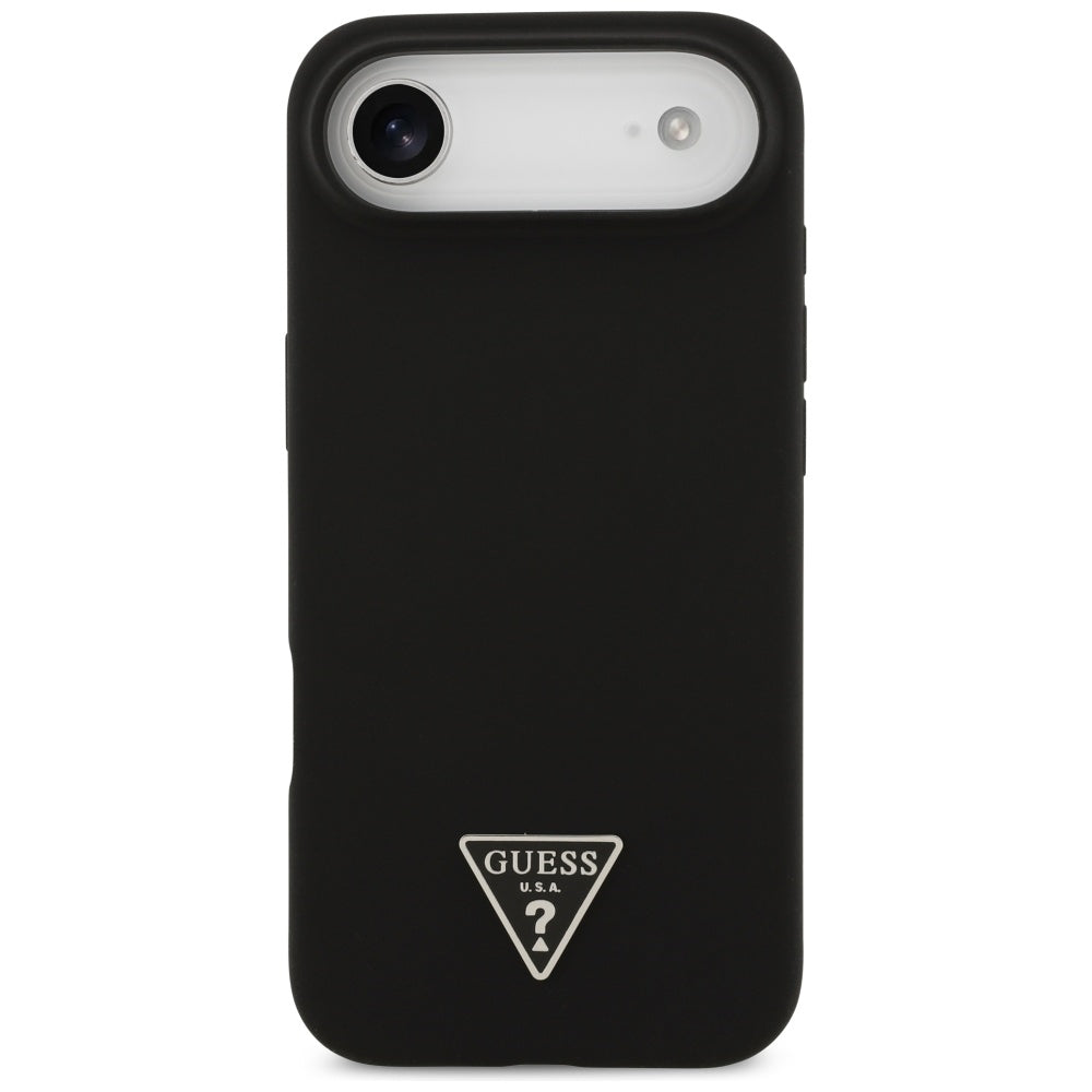 Capa MagSafe para Apple iPhone 17 Air, Guess, Logo Triângulo, Preta