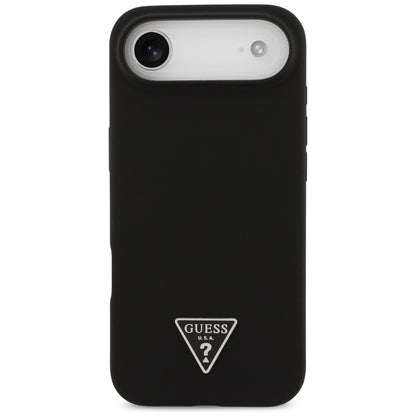 Capa MagSafe para Apple iPhone 17 Air, Guess, Logo Triângulo, Preta