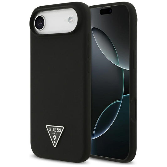 Capa MagSafe para Apple iPhone 17 Air, Guess, Logo Triângulo, Preta