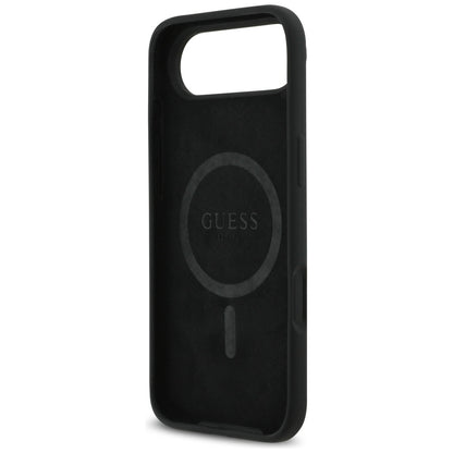 Capa MagSafe para Apple iPhone 17 Air, Guess, Logo Triângulo, Preta
