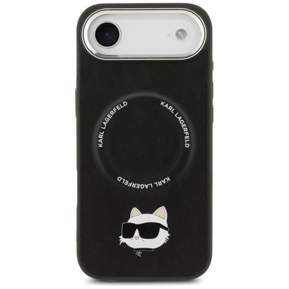 Capa MagSafe para Apple iPhone 17 Air, Karl Lagerfeld, Choupette Pin, Preta