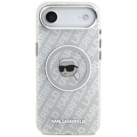 Capa MagSafe para Apple iPhone 17 Air, Karl Lagerfeld, IML Karl`s Head, Cinza