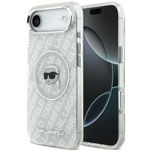 Capa MagSafe para Apple iPhone 17 Air, Karl Lagerfeld, IML Karl`s Head, Cinza