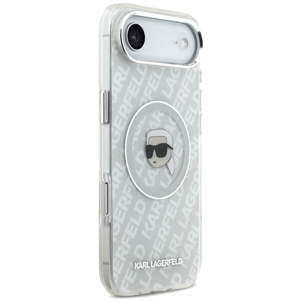 Capa MagSafe para Apple iPhone 17 Air, Karl Lagerfeld, IML Karl`s Head, Cinza