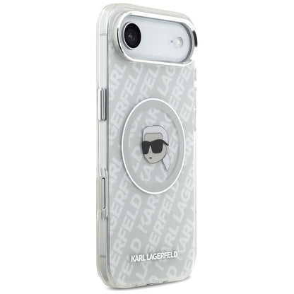 Capa MagSafe para Apple iPhone 17 Air, Karl Lagerfeld, IML Karl`s Head, Cinza