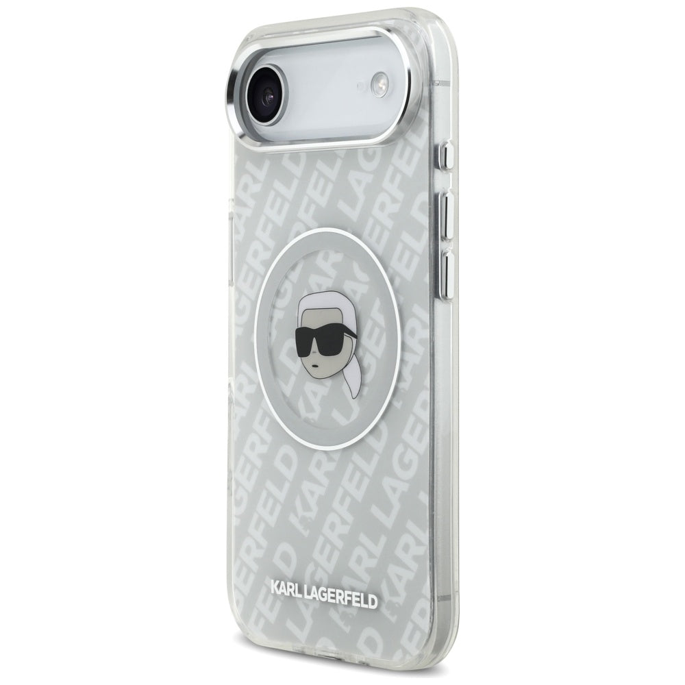 Capa MagSafe para Apple iPhone 17 Air, Karl Lagerfeld, IML Karl`s Head, Cinza