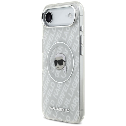 Capa MagSafe para Apple iPhone 17 Air, Karl Lagerfeld, IML Karl`s Head, Cinza