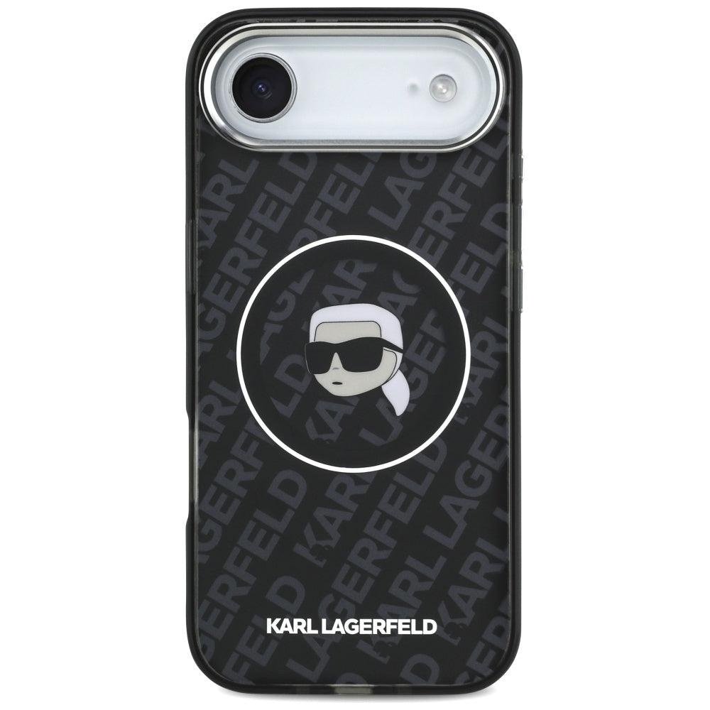 Capa MagSafe para Apple iPhone 17 Air, Karl Lagerfeld, IML Karl`s Head, Preta