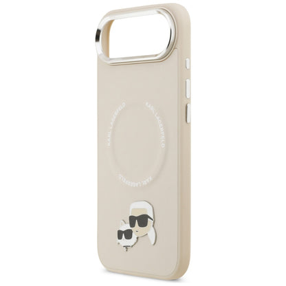Capa MagSafe para Apple iPhone 17 Air, Karl Lagerfeld, Karl & Choupette Pins, Bege
