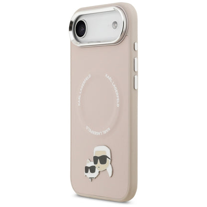 Capa MagSafe para Apple iPhone 17 Air, Karl Lagerfeld, Karl & Choupette Pins, Rosa