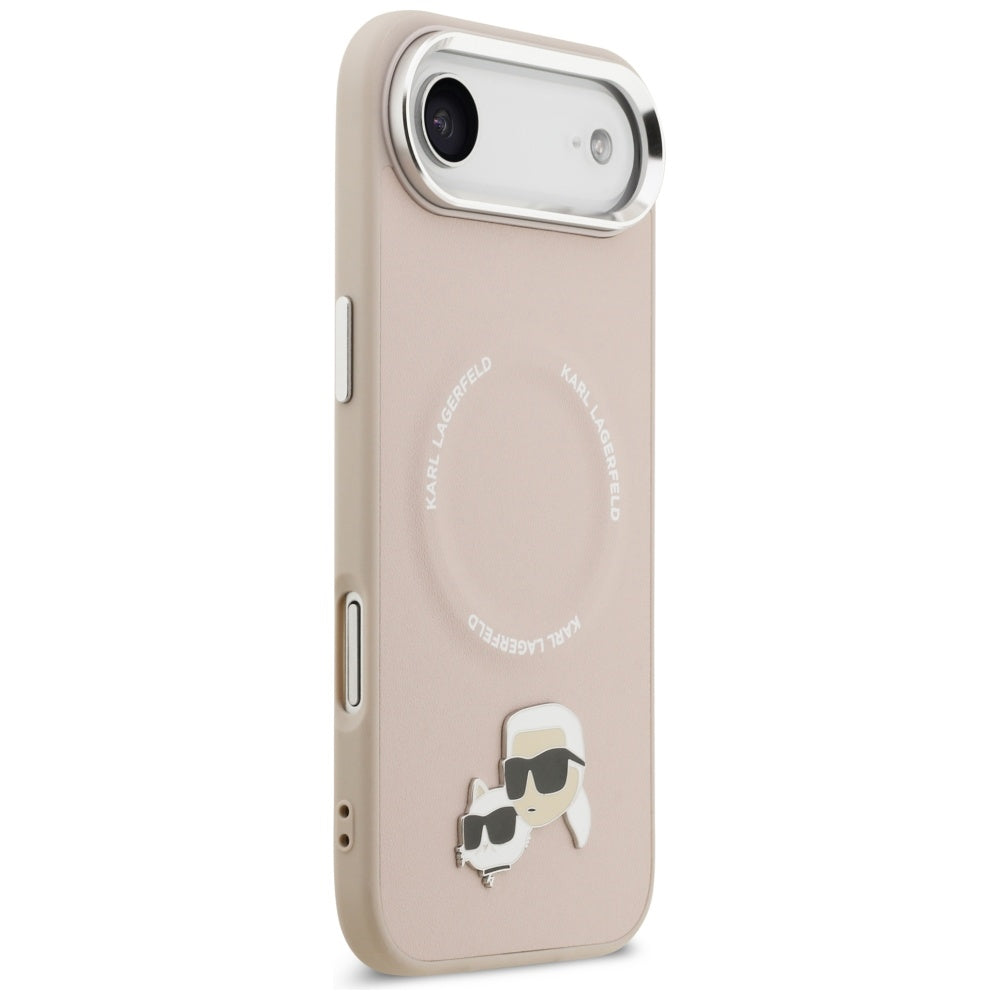 Capa MagSafe para Apple iPhone 17 Air, Karl Lagerfeld, Karl & Choupette Pins, Rosa