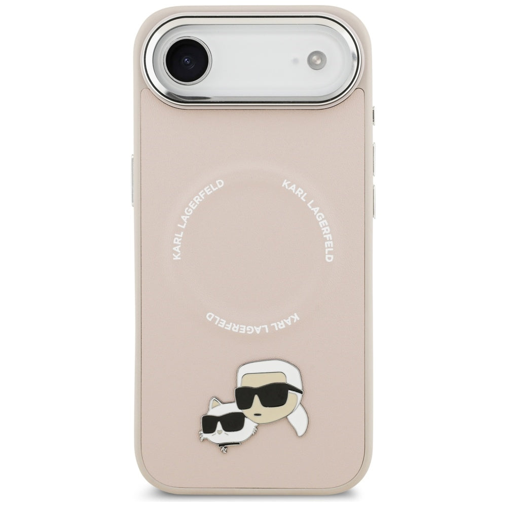Capa MagSafe para Apple iPhone 17 Air, Karl Lagerfeld, Karl & Choupette Pins, Rosa