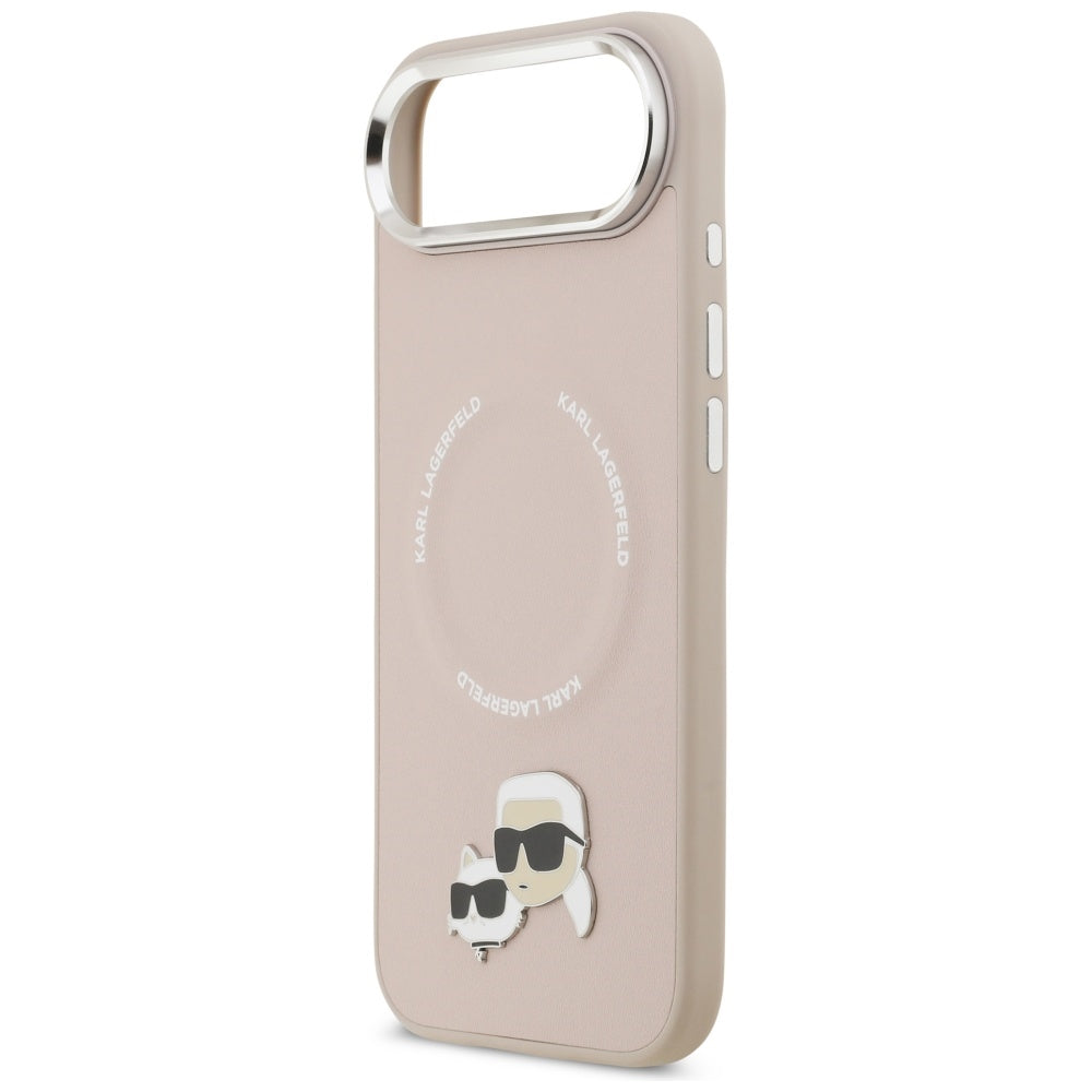 Capa MagSafe para Apple iPhone 17 Air, Karl Lagerfeld, Karl & Choupette Pins, Rosa