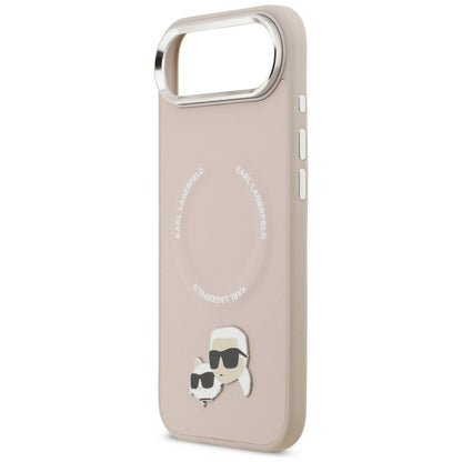 Capa MagSafe para Apple iPhone 17 Air, Karl Lagerfeld, Karl & Choupette Pins, Rosa