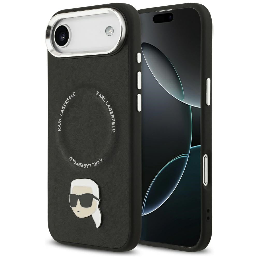 Capa MagSafe para Apple iPhone 17 Air, Karl Lagerfeld, Karl Pin, Preta