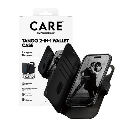 Capa MagSafe para Apple iPhone 17 Air, PanzerGlass, Care Feature Tango Two-in-One, Preta