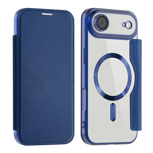 Capa MagSafe para Apple iPhone 17 Air, Techsuit, SmartMag Book, Azul