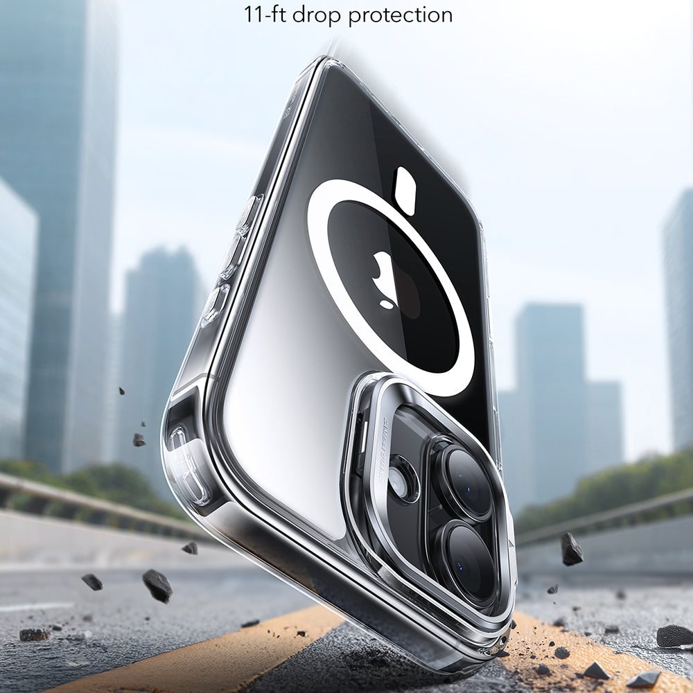 Capa MagSafe para Apple iPhone 17, ESR, Classic Hybrid Kickstand, Transparente