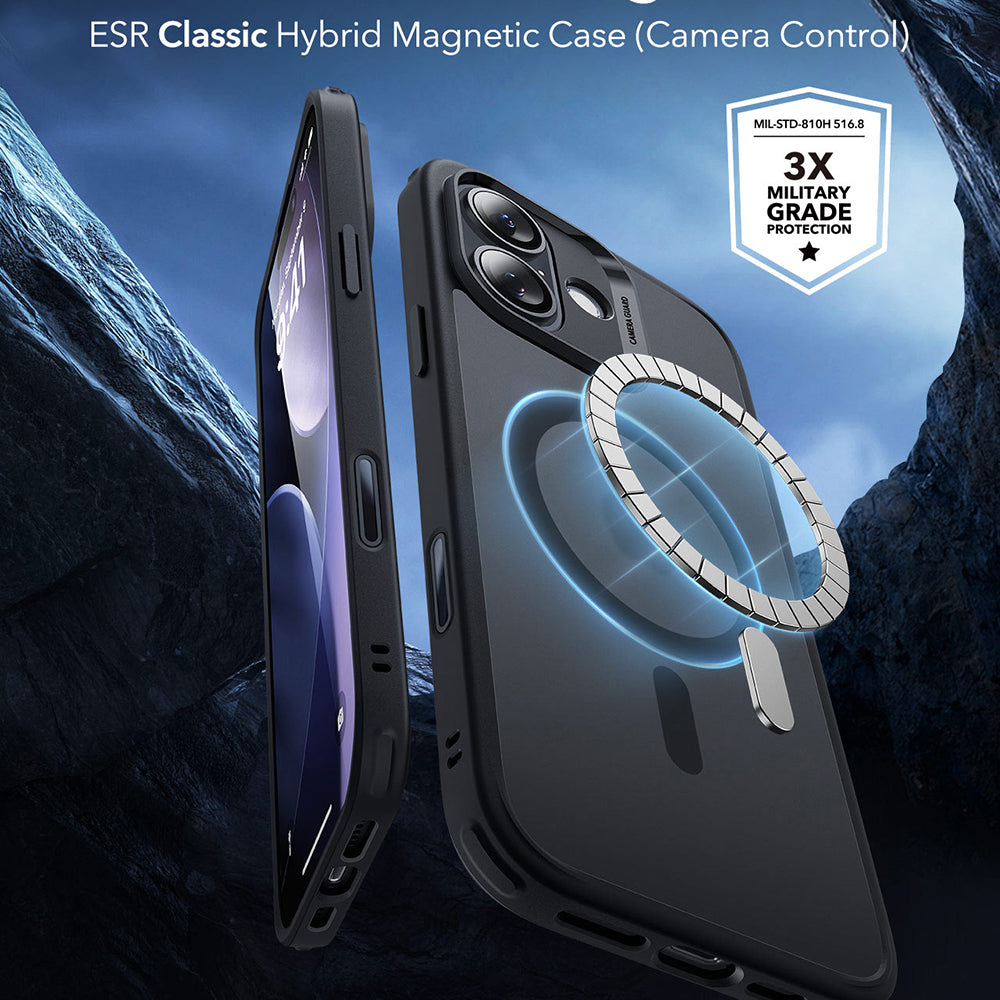 Capa MagSafe para Apple iPhone 17, ESR, Classic Hybrid, Preta Fosca