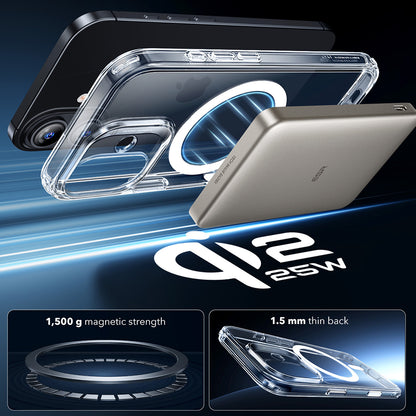 Capa MagSafe para Apple iPhone 17, ESR, Classic Hybrid, Transparente