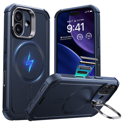Capa MagSafe para Apple iPhone 17, ESR, Cyber Armor Kickstand, Azul