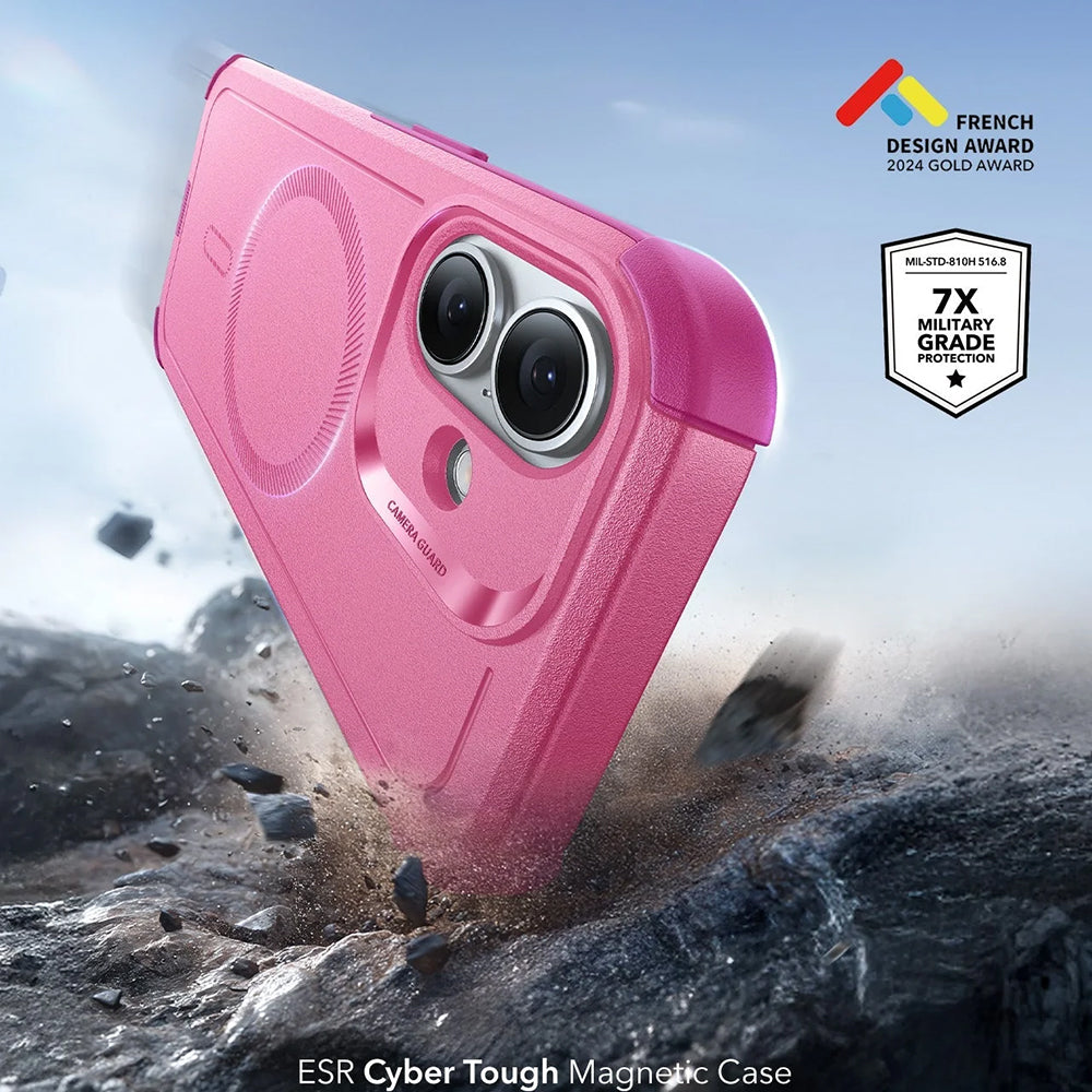 Capa MagSafe para Apple iPhone 17, ESR, Cyber, Rosa