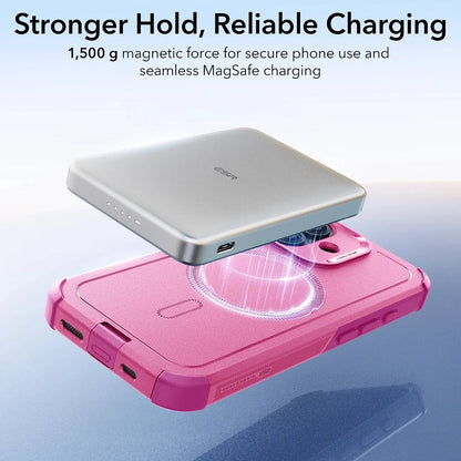 Capa MagSafe para Apple iPhone 17, ESR, Cyber, Rosa
