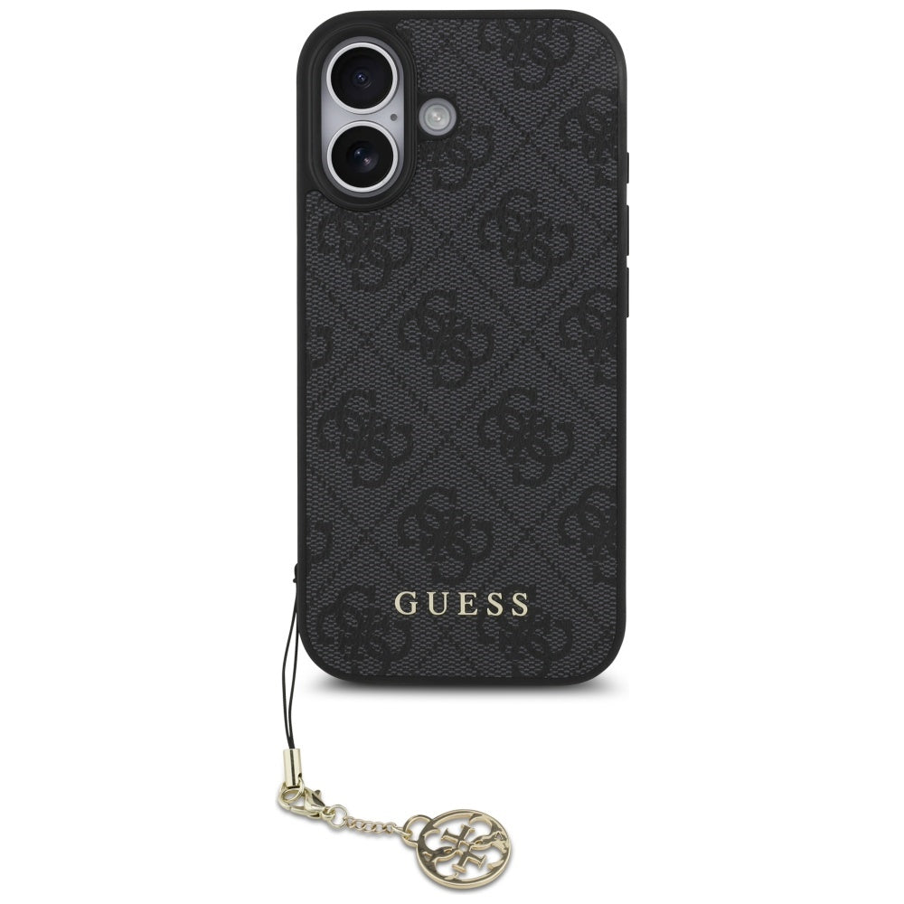 Capa MagSafe para Apple iPhone 17, Guess, 4G Charm Cradle, Preta