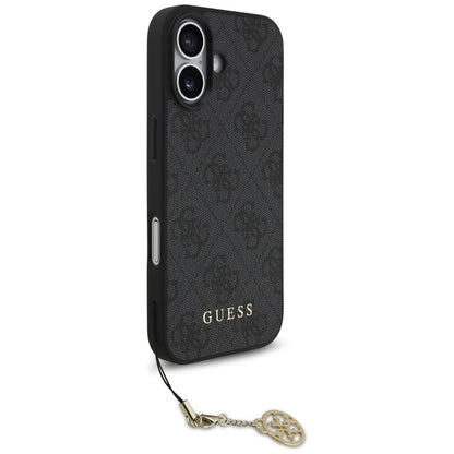 Capa MagSafe para Apple iPhone 17, Guess, 4G Charm Cradle, Preta