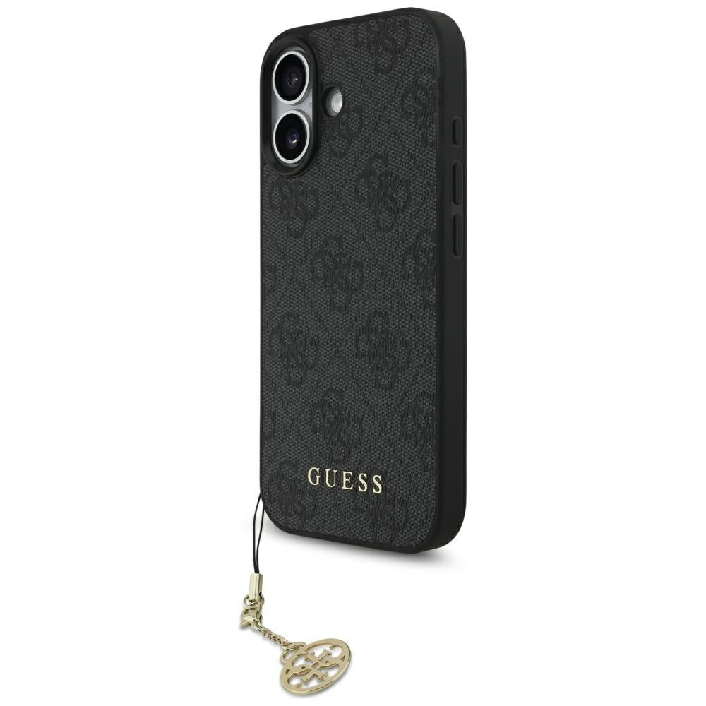 Capa MagSafe para Apple iPhone 17, Guess, 4G Charm Cradle, Preta