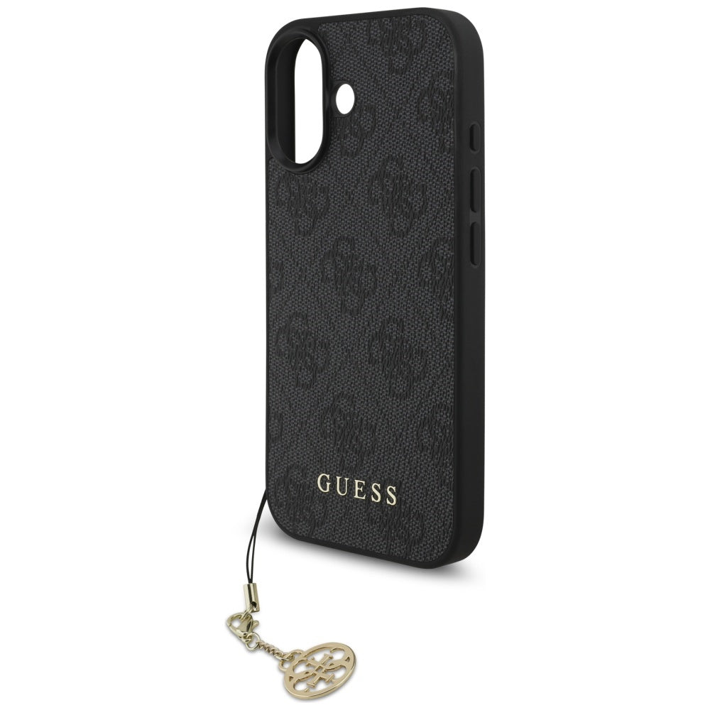 Capa MagSafe para Apple iPhone 17, Guess, 4G Charm Cradle, Preta