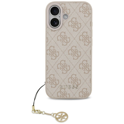 Capa MagSafe para Apple iPhone 17, Guess, 4G Charm Cradle, Rosa