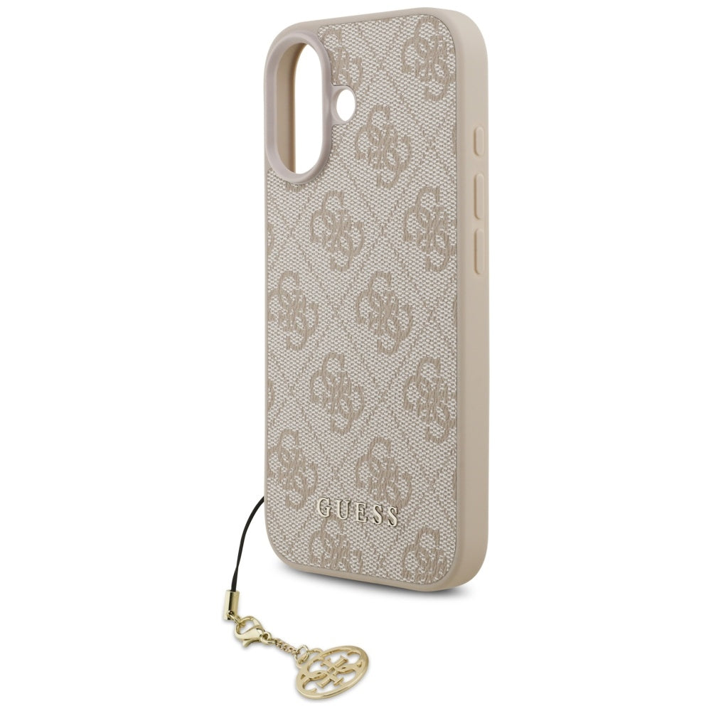Capa MagSafe para Apple iPhone 17, Guess, 4G Charm Cradle, Rosa