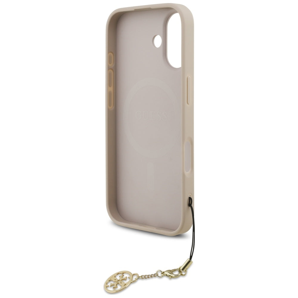 Capa MagSafe para Apple iPhone 17, Guess, 4G Charm Cradle, Rosa