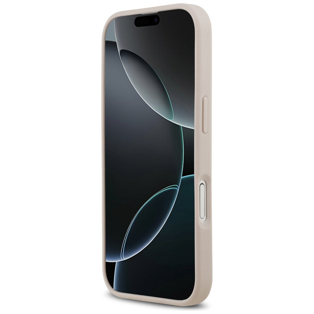 Capa MagSafe para Apple iPhone 17, Guess, 4G Circle Classic Logo, Rosa