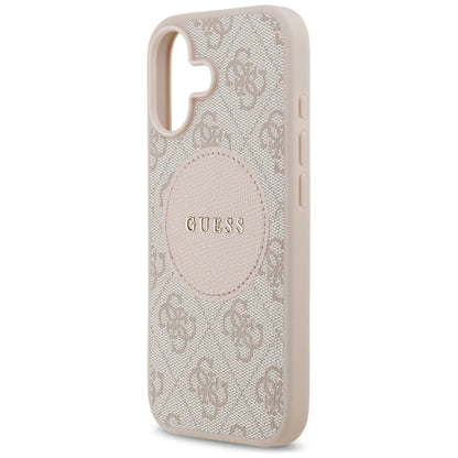 Capa MagSafe para Apple iPhone 17, Guess, 4G Circle Classic Logo, Rosa