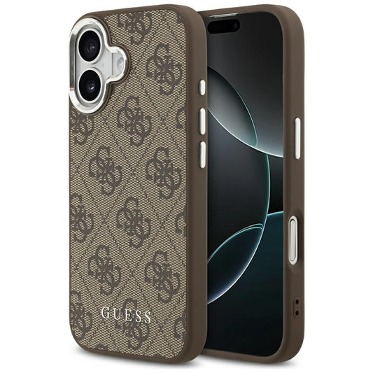 Capa MagSafe para Apple iPhone 17, Guess, 4G Classic Logo, Castanho