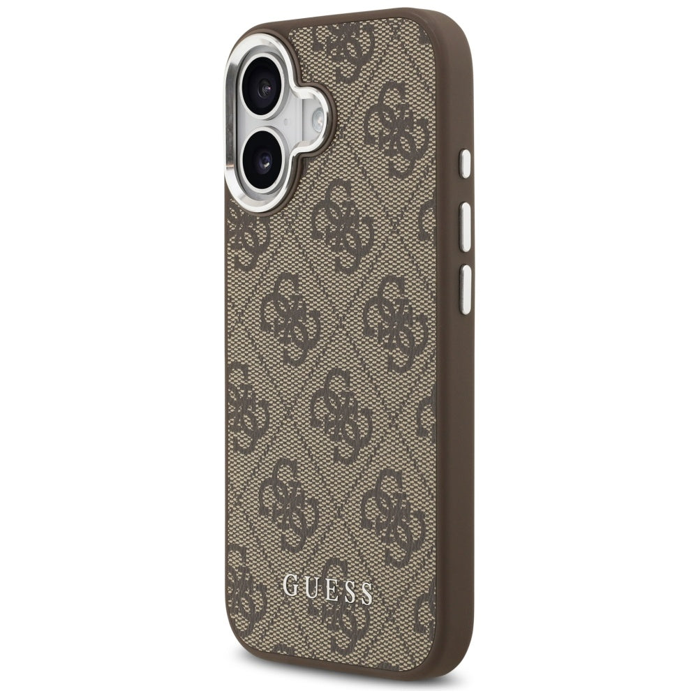 Capa MagSafe para Apple iPhone 17, Guess, 4G Classic Logo, Castanho
