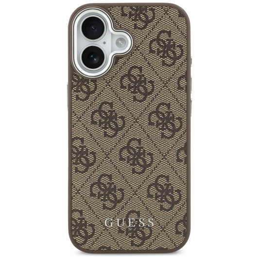 Capa MagSafe para Apple iPhone 17, Guess, 4G Classic Logo, Castanho