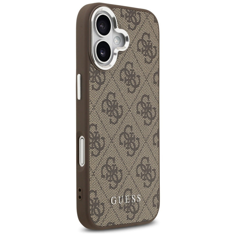 Capa MagSafe para Apple iPhone 17, Guess, 4G Classic Logo, Castanho