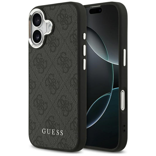 Capa MagSafe para Apple iPhone 17, Guess, 4G Classic Logo, Preta